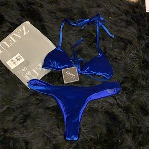 super cute and comfy velvet bathing suit!